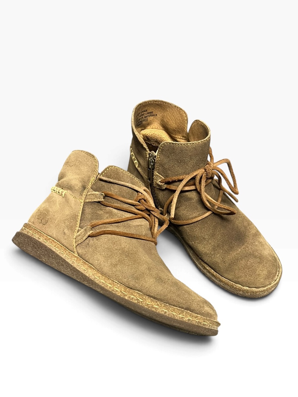 Born Tarkin Suede Chukka Boots Sand Tan Women’s Size 8.5 / 40